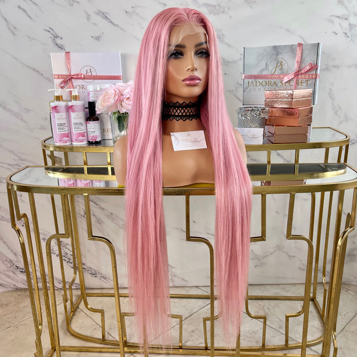 BABY POWDER PINK LACE FRONT