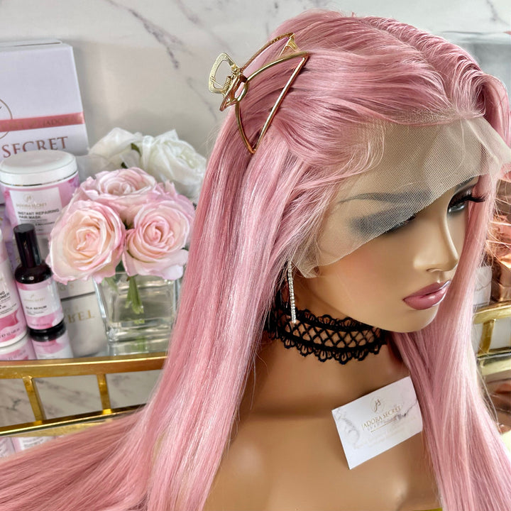 BABY POWDER PINK LACE FRONT