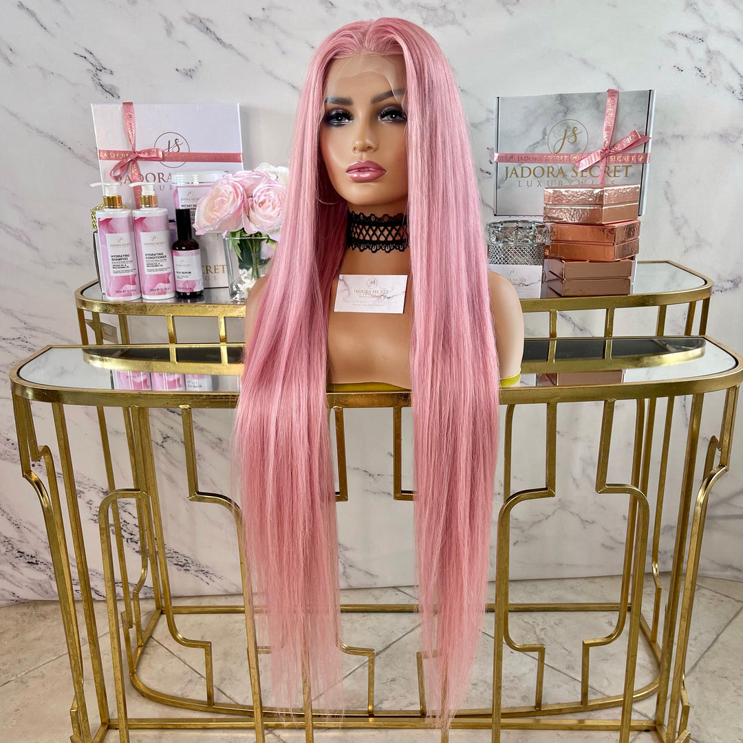 BABY POWDER PINK LACE FRONT